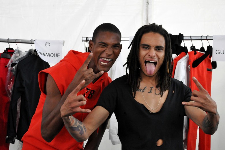 Philipp Plein Uomo Primavera/Estate 2016: il backstage beauty & hair
