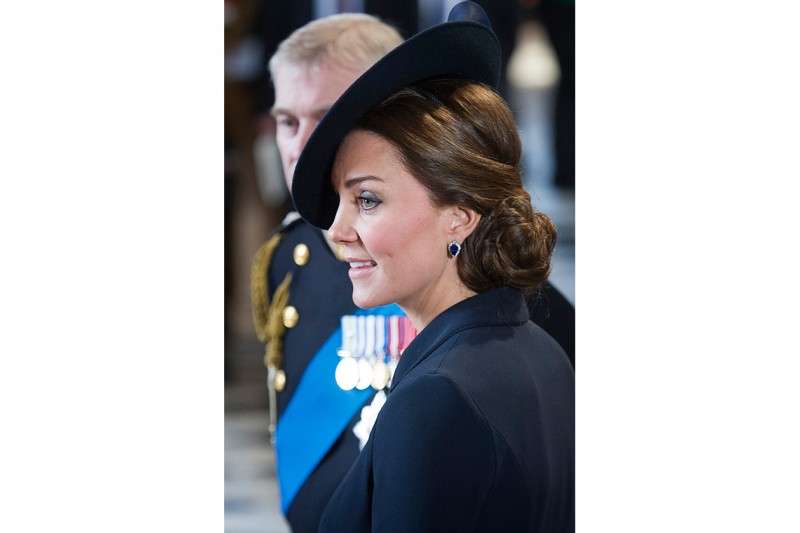 Kate Middleton capelli: chignon elaborato