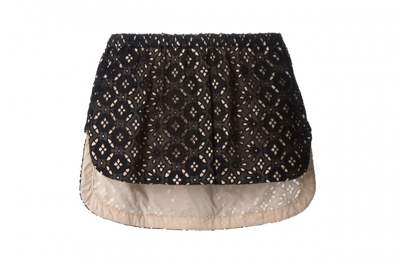 Gonna di taglio corto in pizzo sangallo: N°21