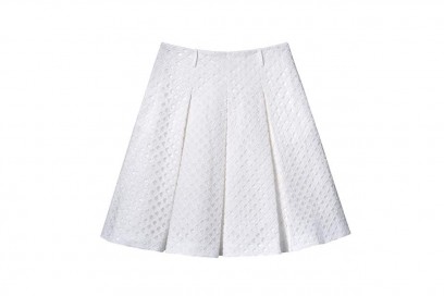 Gonna a pieghe in pizzo sangallo: Socapri