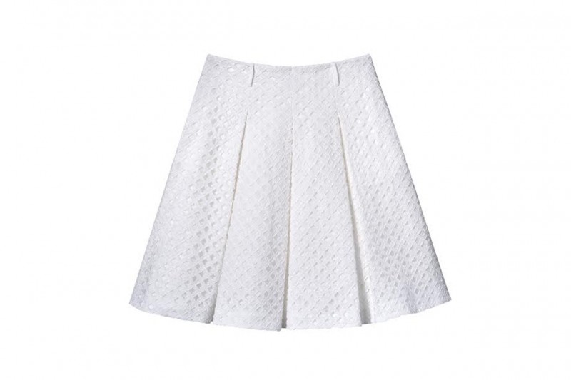 Gonna a pieghe in pizzo sangallo: Socapri