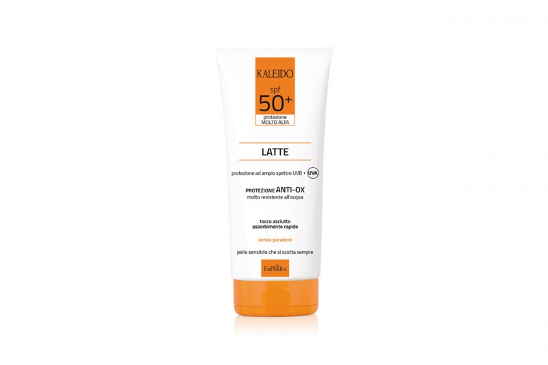 La beauty bag per le pelli sensibili: Euphidra Kaleido Latte protezione Anti-Ox 50+