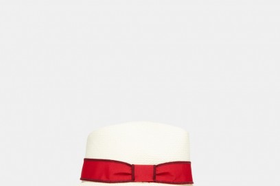 REISS cappello bianco rosso