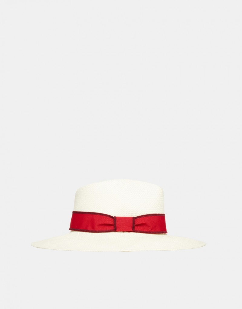 REISS cappello bianco rosso