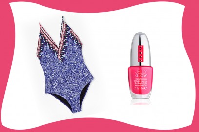SWIMSUIT & MATCHY NAILS: French Connection + Pupa