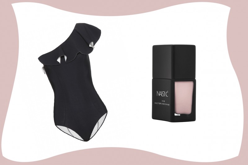 SWIMSUIT & MATCHY NAILS: Lisa Marie Fernandez + Nails inc.