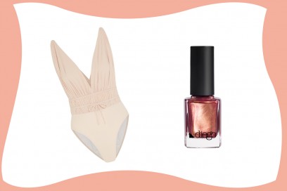 SWIMSUIT & MATCHY NAILS: Norma Kamali + diego dalla palma