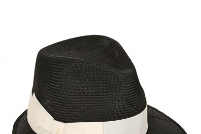 borsalino cappello in paglia nero