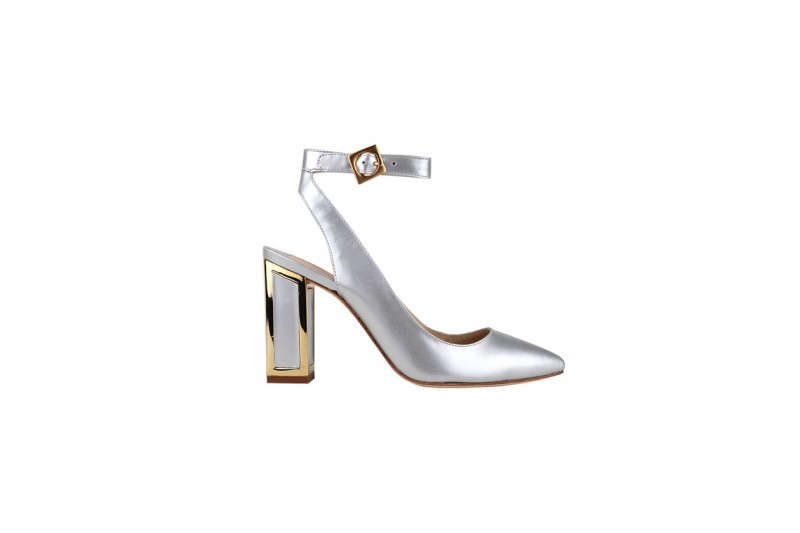 Sandalo metal con tacco squadrato: Kat Maconie