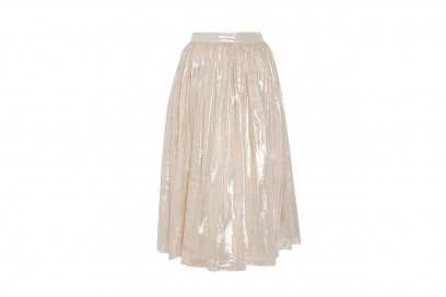 Gonna metal a pieghe: Alice+Olivia