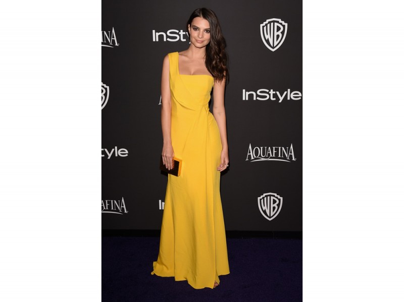 emily ratajkowski  abito giallo GettyImages