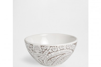 Bowl in maiolica paisley