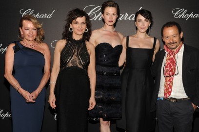 Caroline-Scheufele;Juliette-Binoche-wearing-Chopard;Elettra-Wiedemann-wearing-Chopard;Anita-Caprioli-wearing-Chopard;Alessandro-Rossellini