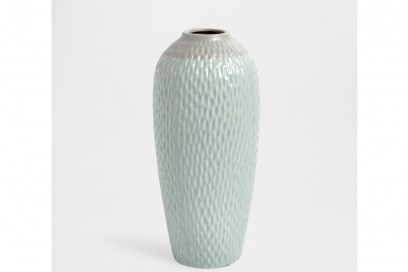 Vaso in ceramica blu