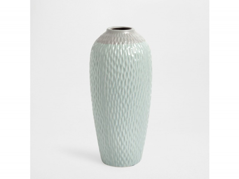 Vaso in ceramica blu