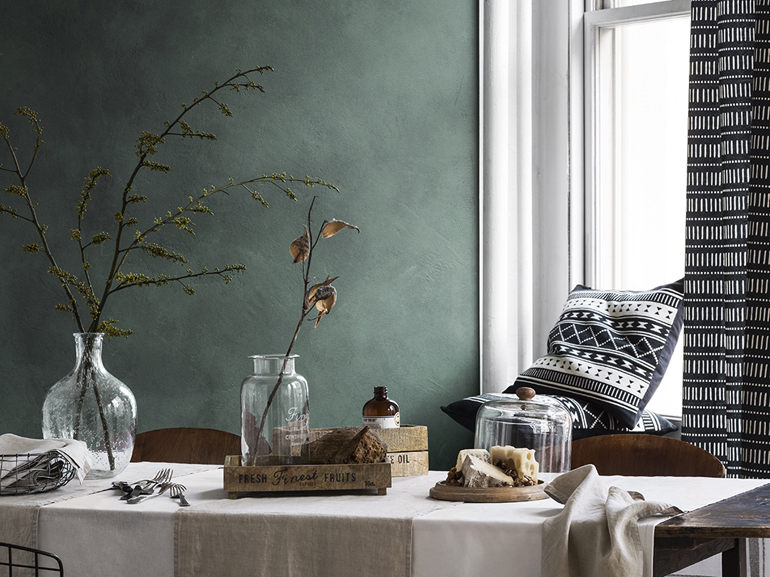 Verde bottiglia con H&M Home