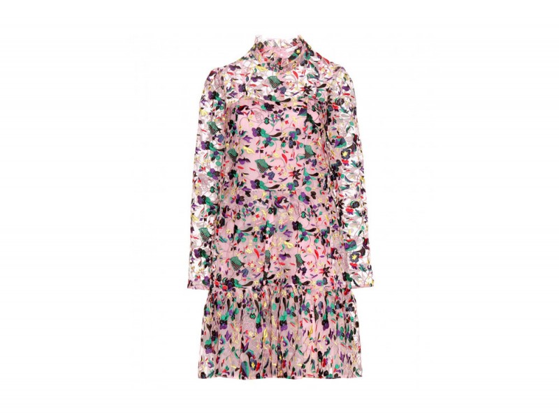 abito fiori chiffon erdem