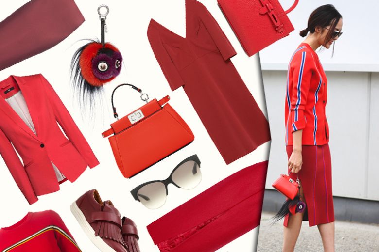 Get the look dallo street style: total red