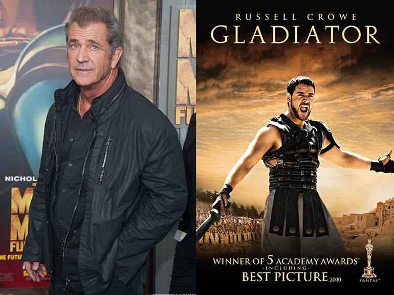 mel gibson rifiuto gladiatore