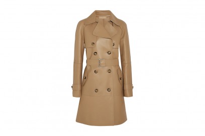 michael kors trench pelle