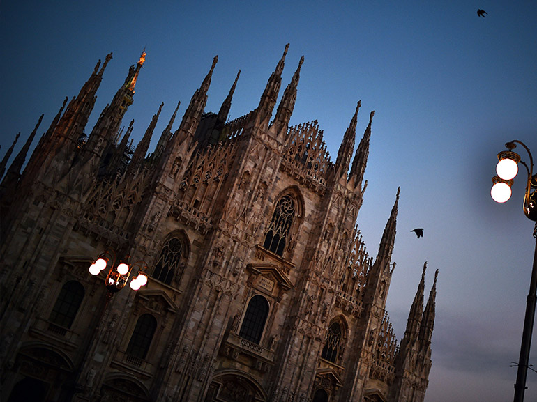 milano duomo tramonto