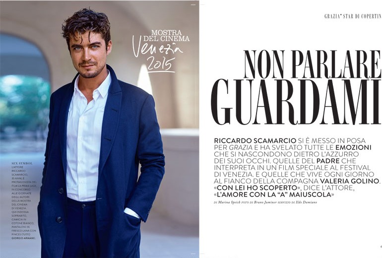 Riccardo Scamarcio: «Non parlare, guardami»