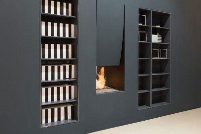 Wood fireplace / original design / open hearth