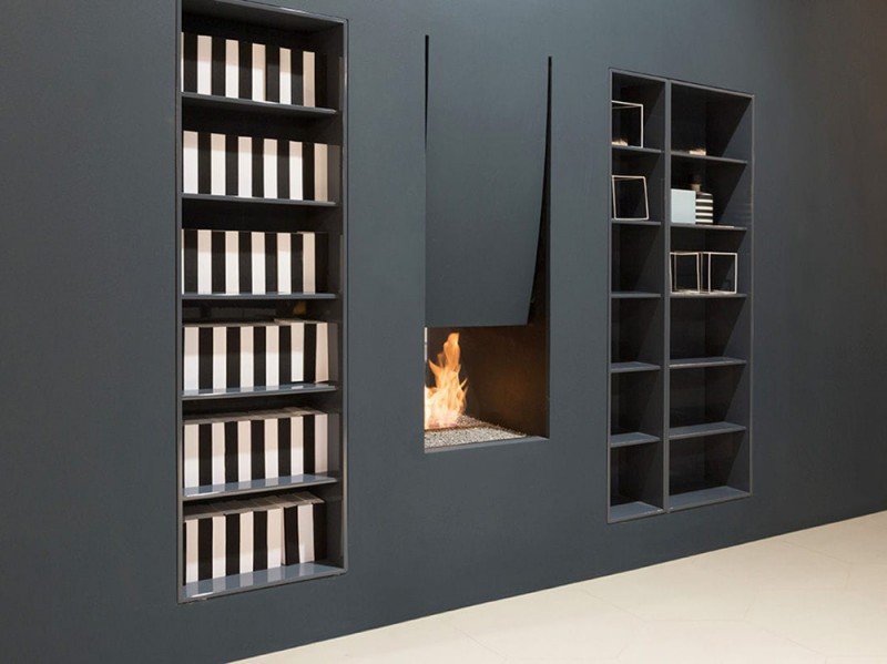 Wood fireplace / original design / open hearth