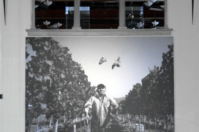 Opera di Pietro Masturzo in galleria entrata Berlucchi