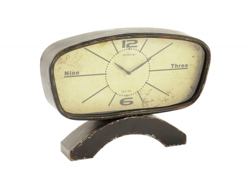 Orologio da tavolo vintage in metallo