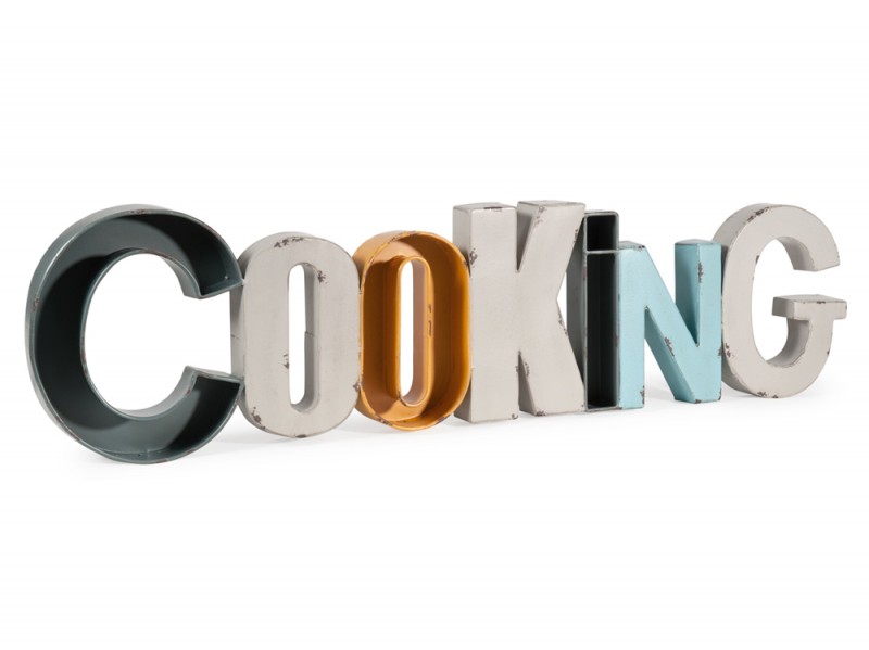 Parola déco in metallo