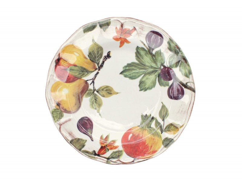 Piatto con decoro botanico