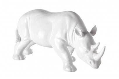 Rinoceronte bianco in resina