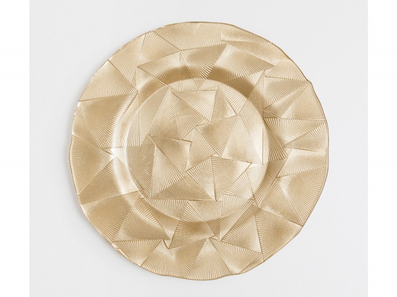 Sottopiatto con motivo geometrico