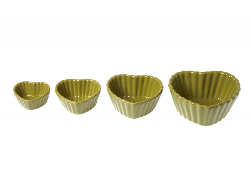 Teglie in ceramica a forma di cuore