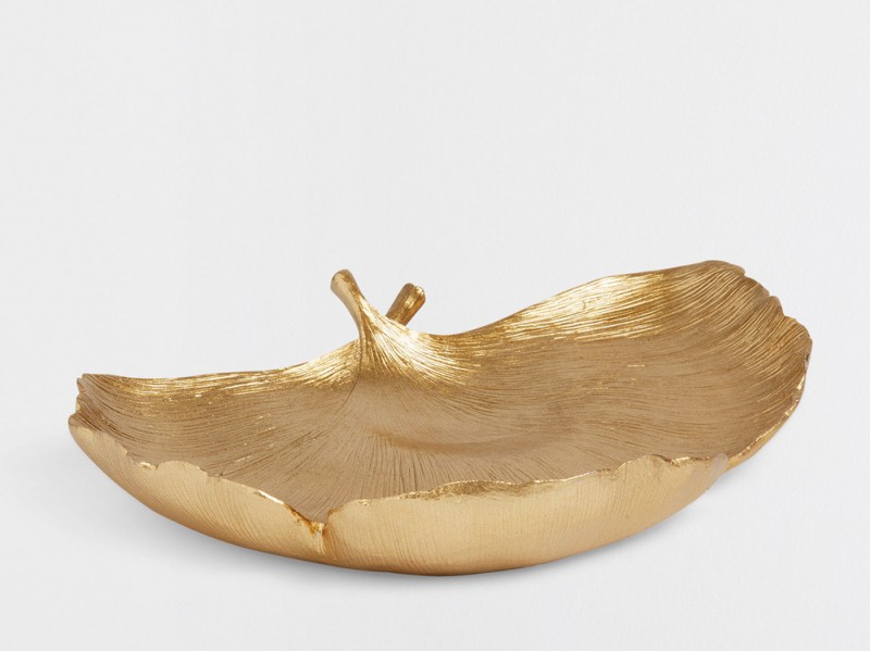 Vassoio decorativo a forma di foglia