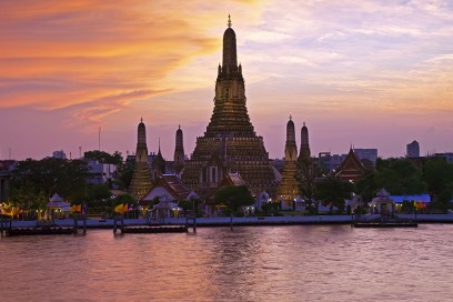 bangkok tempio tramonto