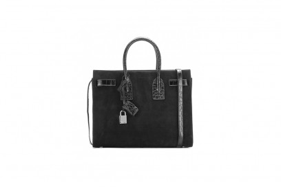 borsa pelle nera saint laurent