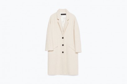 cappotto panna zara