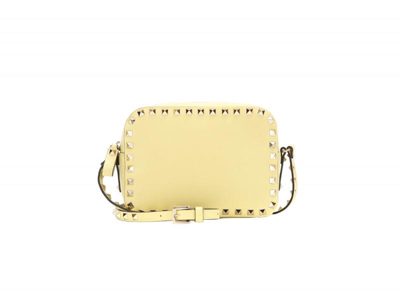 valentino rockstud borsa giallo