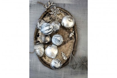 Argento, cristalli e oro