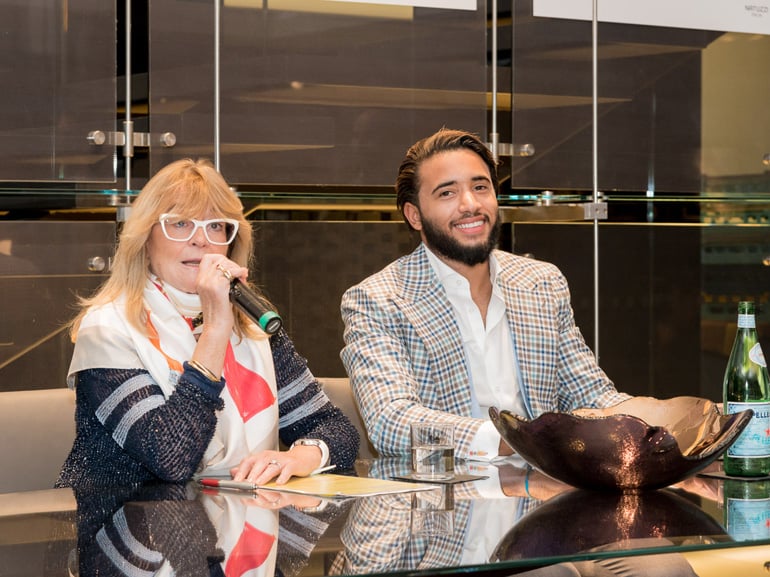 Gilda Bojardi e PasqualeJ unior Natuzzi