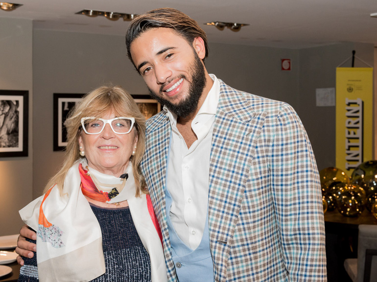 Il Direttore d’Interni Gilda Bojardi insieme a Pasquale Junior Natuzzi