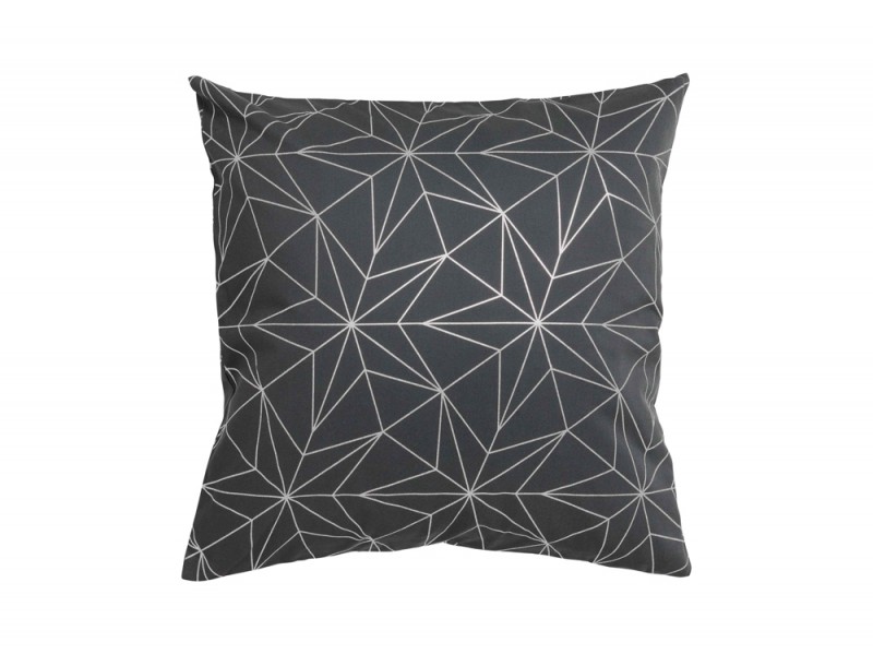 Il cuscino grigio con le stelle
