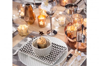 La tavola del Natale geometrico