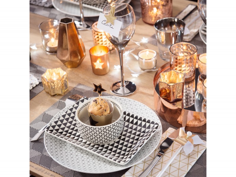 La tavola del Natale geometrico