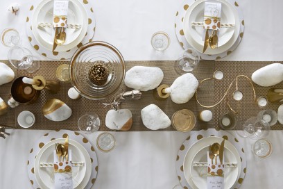 La tavolo oro del Natale luxury