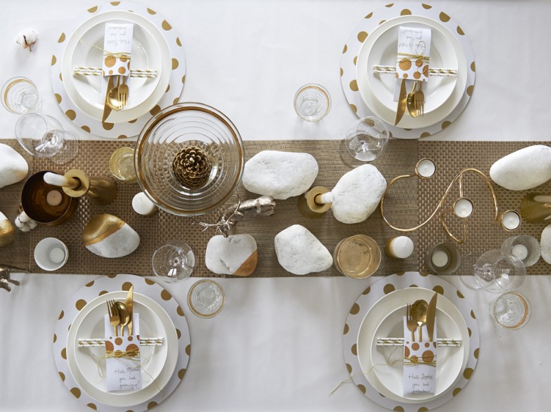 La tavolo oro del Natale luxury