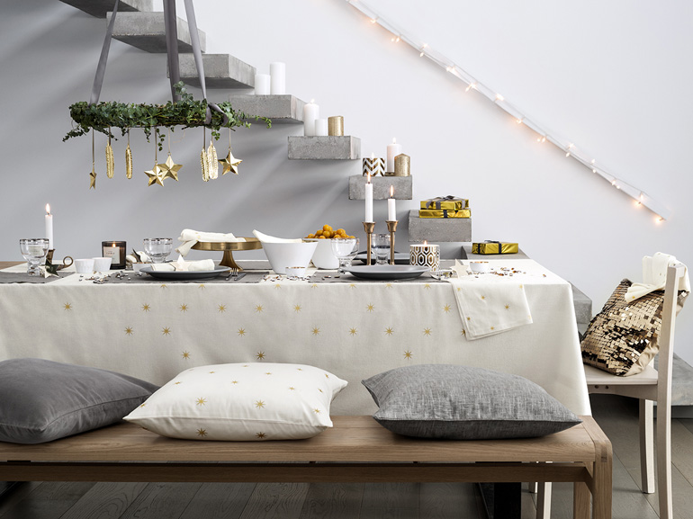 Natale bianco e oro con H&M Home