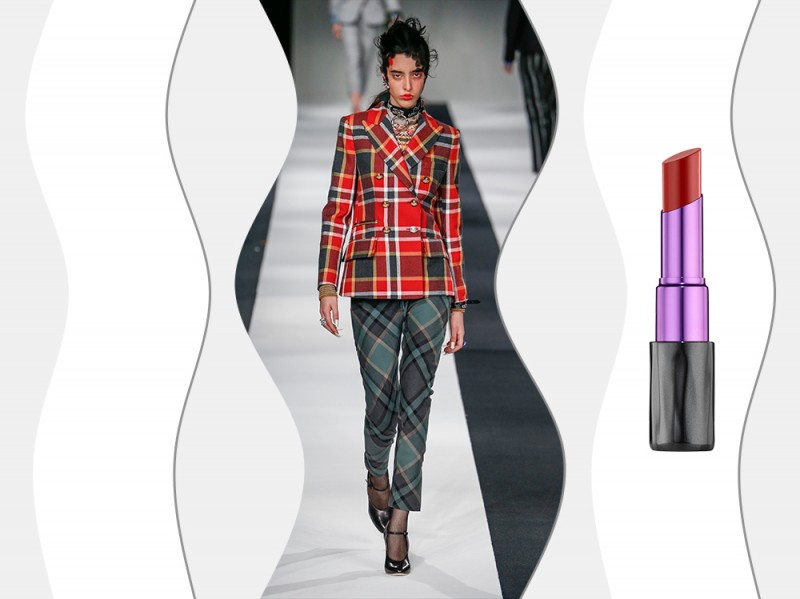 abiti-tartan-trucco-abbinamenti-2015-sfilata-Vivienne-Westwood-Red-Label